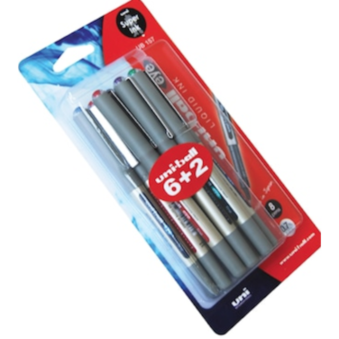 Uni-Ball Eye Roller Pen 0.7 6+2