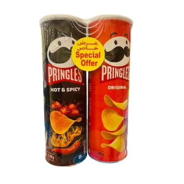 Pringles Mix Original + Hot and Spicy 2x165gr