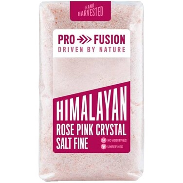 Pro Fusion By Nature Himalayan Rose Pink Crystal Salt Fine 500g