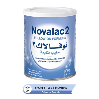 Novalac 2 Follow On Formula, 6-12 Months, 800g