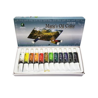 Maries Oil Color 12 Colors 12 Ml