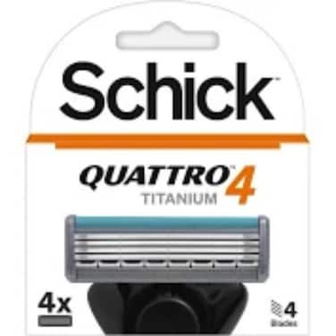 Schick Quattro Titanium Razor with Blades 4 pieces