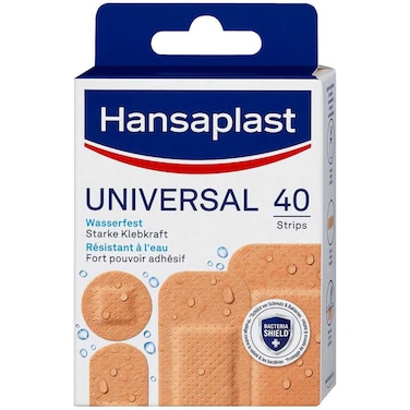 Hansaplast Universal Water-Resistant Strong Adhesion Strips 40 Strips