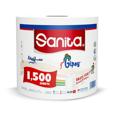 Sanita Gipsy Roll 1500 sheets Easy Cut