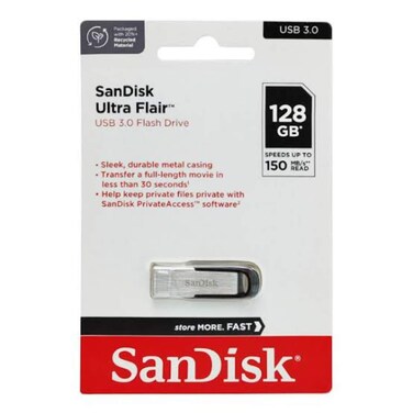 SanDisk Ultra Flair USB Flash Drive SDCZ73 128GB