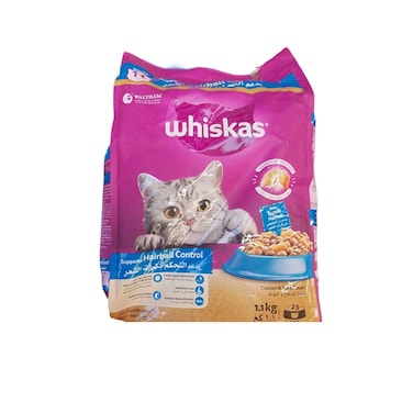 Whiskas Hairball Control With Chicken And Tuna Dry Adult Cat Food 1.1kg
