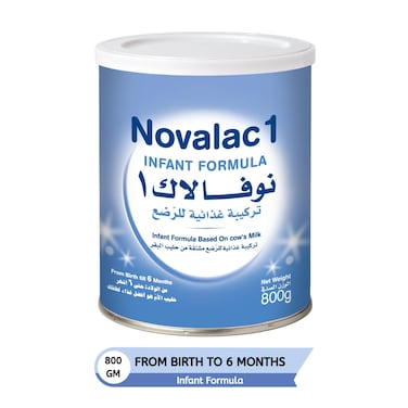 Novalac 1 Infant Milk Formula, 0-6 Months, 800g