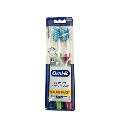 Oral B Toothbrush 3D Advance Fresh Medium 2 pieces