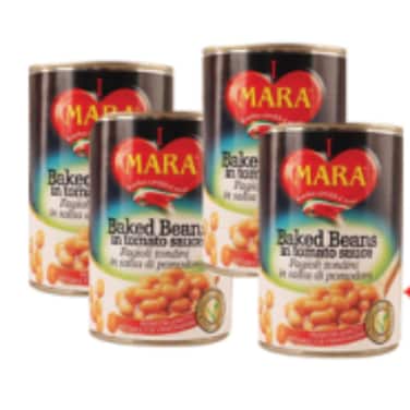 Italian Mara Baked Beans 4 x 400 gr