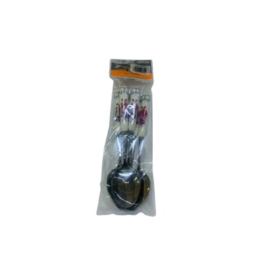 Elegant Table Spoon Ceramic Flower 6 Pieces