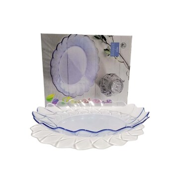 Pasabahce Soft Blue Plate Oval 28Cm