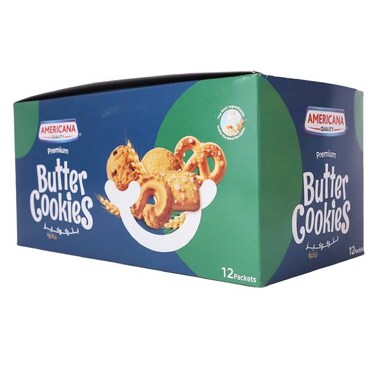 Americana Butter Cookies 12 Packs Of 44 Grams