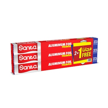 Sanita Aluminum Foil Premium 37.5 square feet 45cm 3 pieces