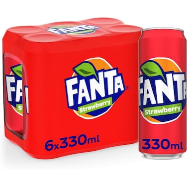 Fanta Strawberry 6 x 330 ml