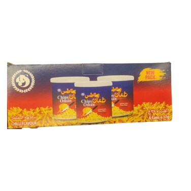 Oman Potato Chips Can 37g x Pack of 6