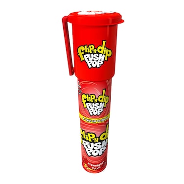 Bazooka Flip Dip Push Pop Strawberry 25g