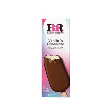 Baskin Robbins Ice Cream Stick Bar Vanilla and Chocolate 90ml