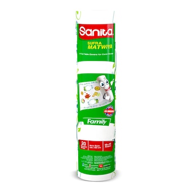 Sanita Sufra Matwiya 4 fold Table Covers Family 20 Perforated Sheets size 120x150cm 10 to 15 persons