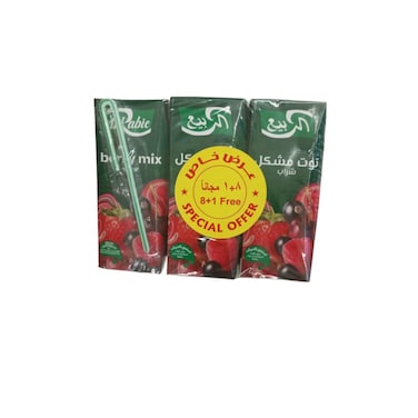 Al Rabie Juice Assorted 9 x 200 ml