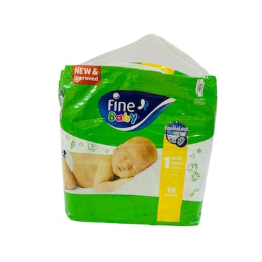Fine Baby Diaper Newborn 18 Pieces