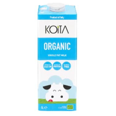 Koita Whole Organic Cow Milk Vitamin A and D3 1L