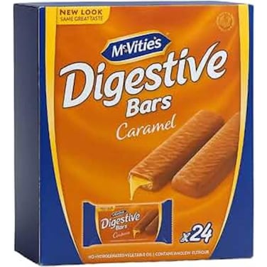 McVities Digestive Bars Caramel 30g part of 24