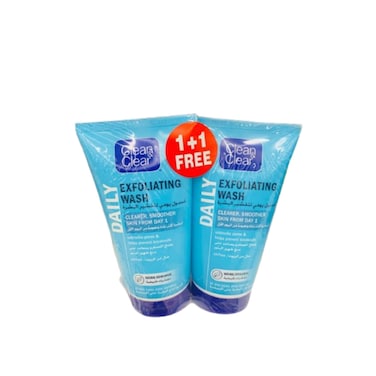 Clean and Clear Exfoliating Daily Wash Oil Free 2 x 150 ml
