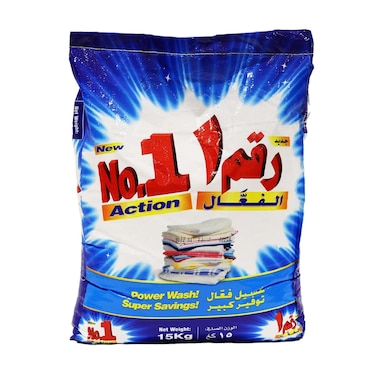 NO.1 Action FWA Detergent Powder 15kg