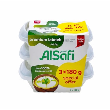Al Safi Premium Labneh Full Fat 3x180g