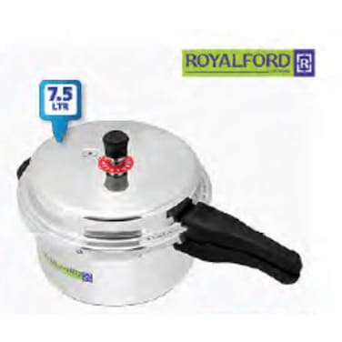 Royalford Aluminum Pressure Cooker 7.5 ltr