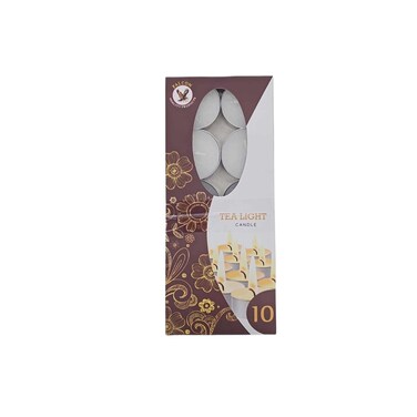 Falcon Tealight Candle White 10 Pieces