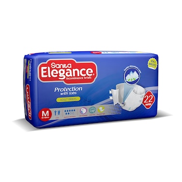 Sanita Elegance Protection with Tabs Adult Briefs Medium size 69-122 cm 22 diapers