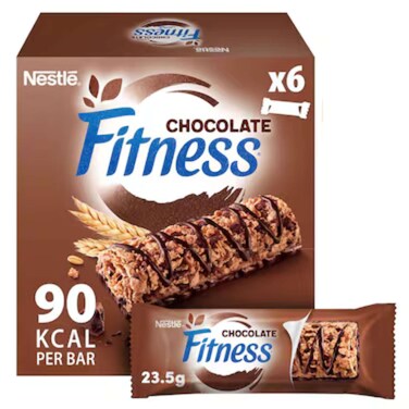 Nestle Fitness Chocolate Breakfast Cereal Bar 23.5g x Pack of 6