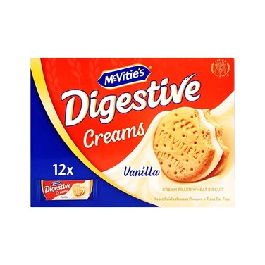 Mcvities Digestive Cream Vanilla 40gr x 12 Pieces
