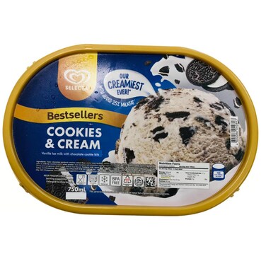 Selecta Cookies and Cream Ice Cream 750ml