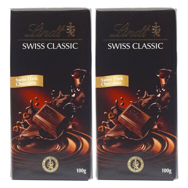 Lindt Swiss Classic Chocolate Assorted 2 x 100 g