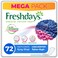 Freshdays Natural Cotton Feel Mega Pack 72 Cotton Pantyliners Long Scented
