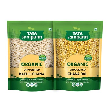 Tata Sampann Organic Pulses Assorted 500 Gram 2 Pieces