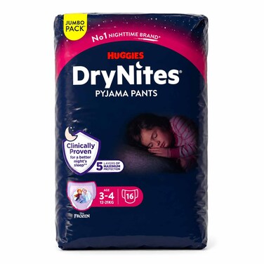 Hugges Dry Nights Pijama Pants 3-4 Years 12-21 Kg 16 Pants