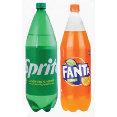 Sprite and Fanta Pet Assorted 2 x 1.75 ltr