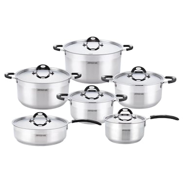 Stainless Steel Cookware Set 12 Pieces