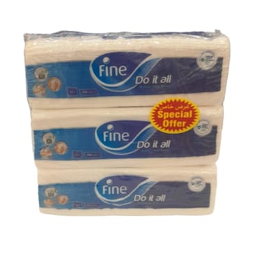 Fine Do It All Hand Towel 150 sheets 2 ply Set of 3 pieces