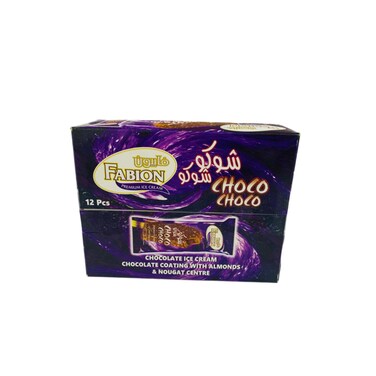 Fabicon Chocolate Coating with Almond Ice Cream 12 x 85 ml