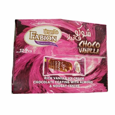 Fabion Vanilla Ice Cream Stick 85 Milliliters Pack Of 12
