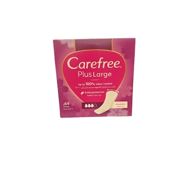 Carefree Plus Pantyliners Large 64pieces