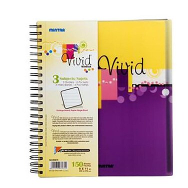 Mintra Dw Ntbk Vivid 3Sub 150 Shts