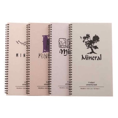 Mintra Double Wire Notebook Mineral 100 Sheets 1 Piece Multi Color
