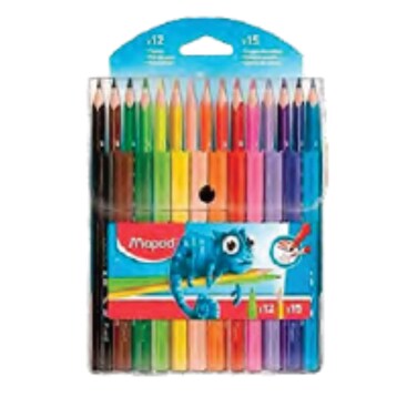 Maped Pulse Combo Pack 15 Color Pencil 12 Feltp