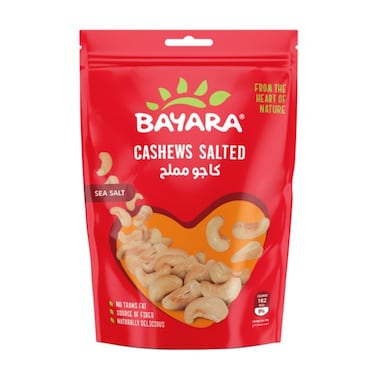 Bayara Cashews Salted Sea Salt 150g
