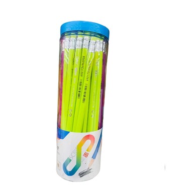 Deli Graphite Pencil with Eraser 50 Pieces